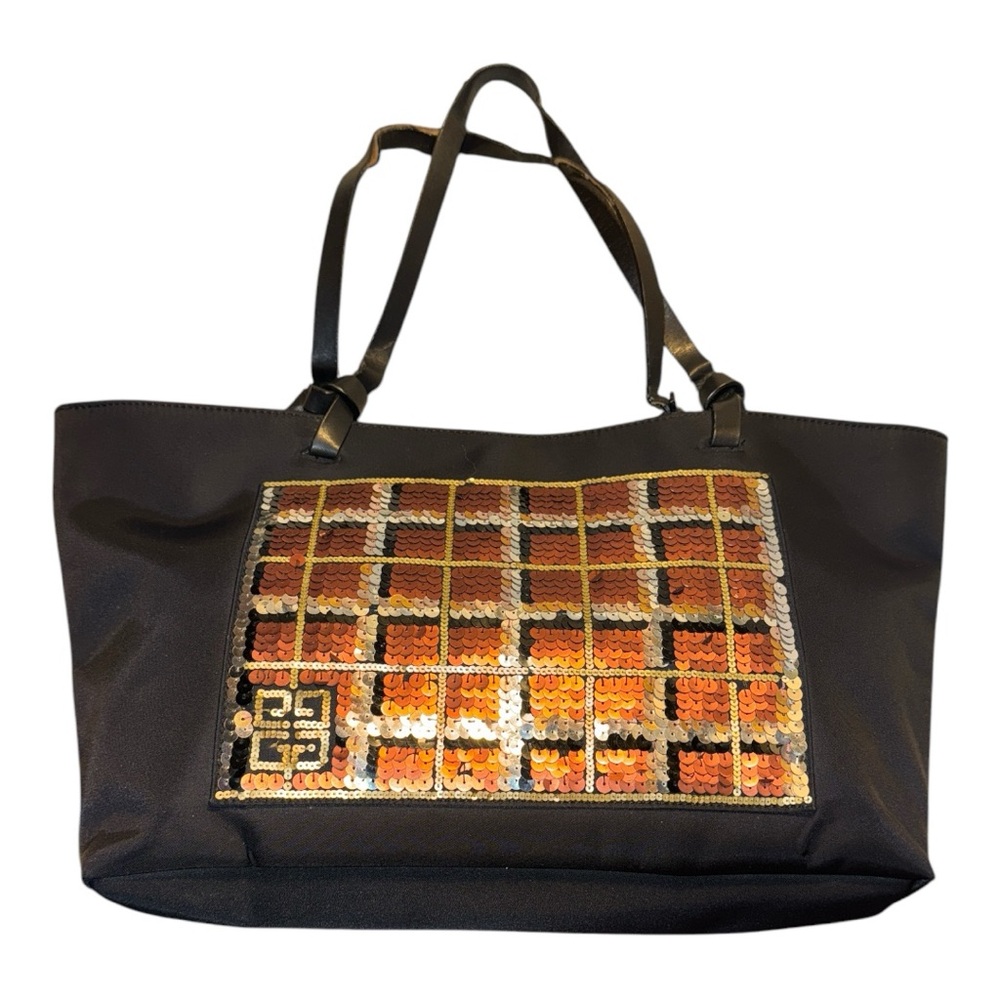 Givenchy Sequin Embellished Nylon tote used with strap damage